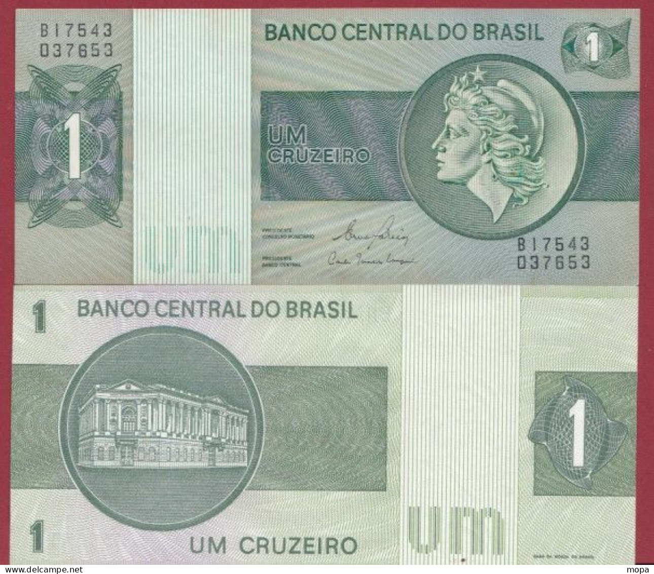 Brésil-- 1 Cruzeiro  --1980   ---UNC --(391) - Brazilië