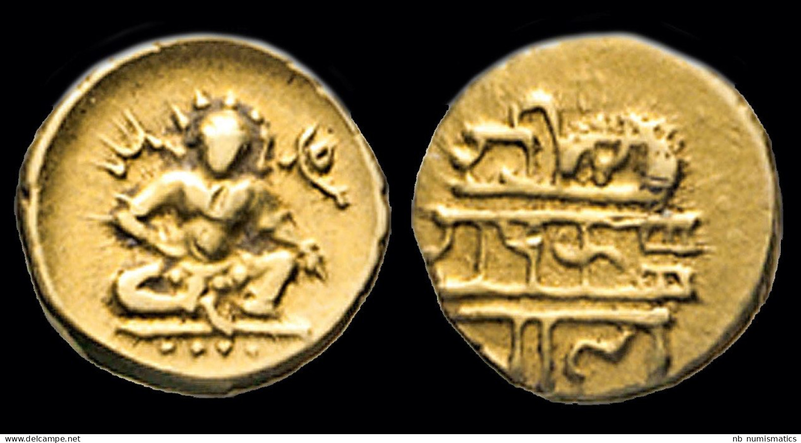India Vijayanagar  Khrishna Devaraya AV 1/2 Pagoda - Indische Münzen