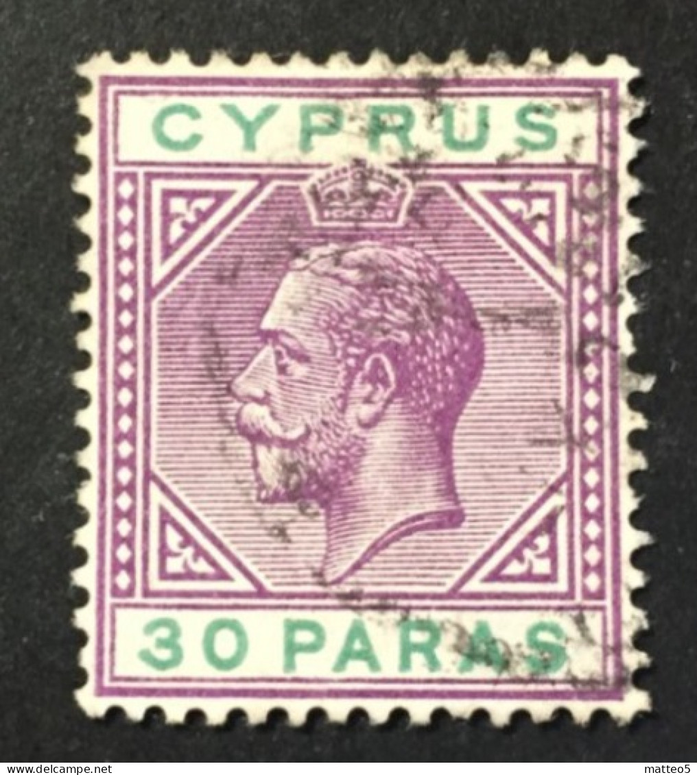 1921 Cyprus  - King George V - Used - Chipre (...-1960)