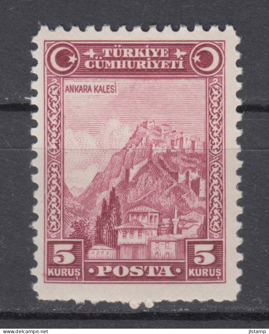 Turkey 1930 Fortress Stamp,5k,Scott# 690,OG MH,VF - Ungebraucht