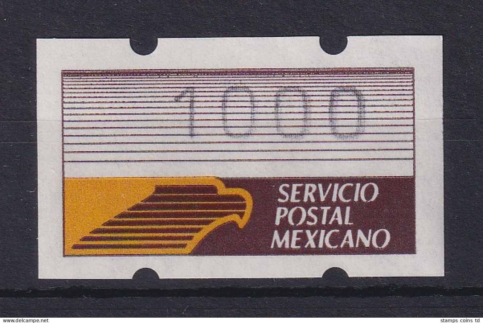 Mexiko Klüssendorf-ATM 1. Ausgabe X-Papier Wert 1000 ** - Mexico