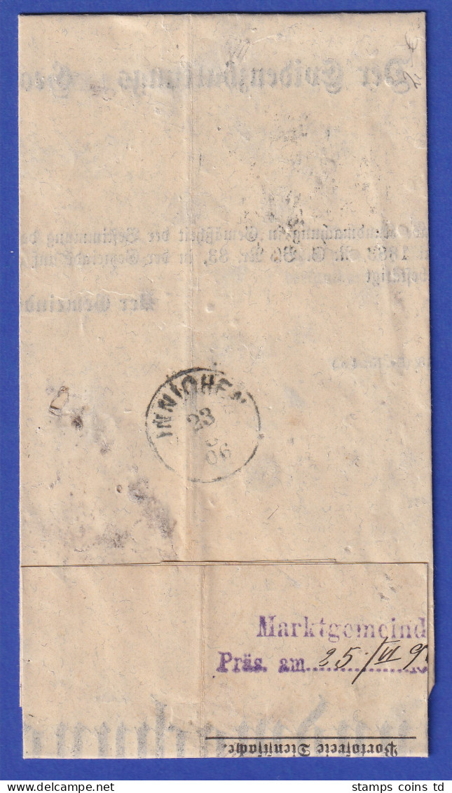 Österreich Dienstbrief Mit Rundstempel LIENZ 1906 - ...-1850 Prephilately