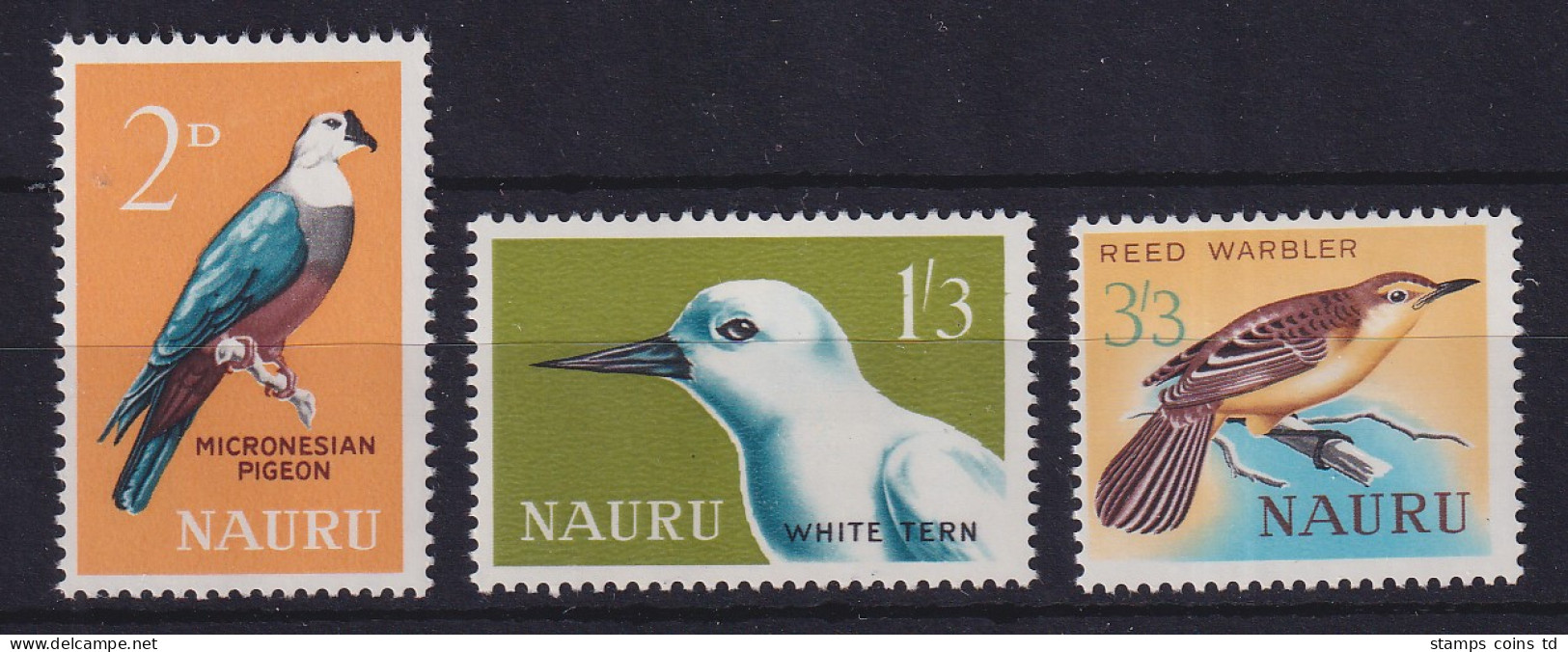 Nauru 1965 Einheimische Vögel Mi.-Nr. 52-54 Postfrisch ** - Nauru