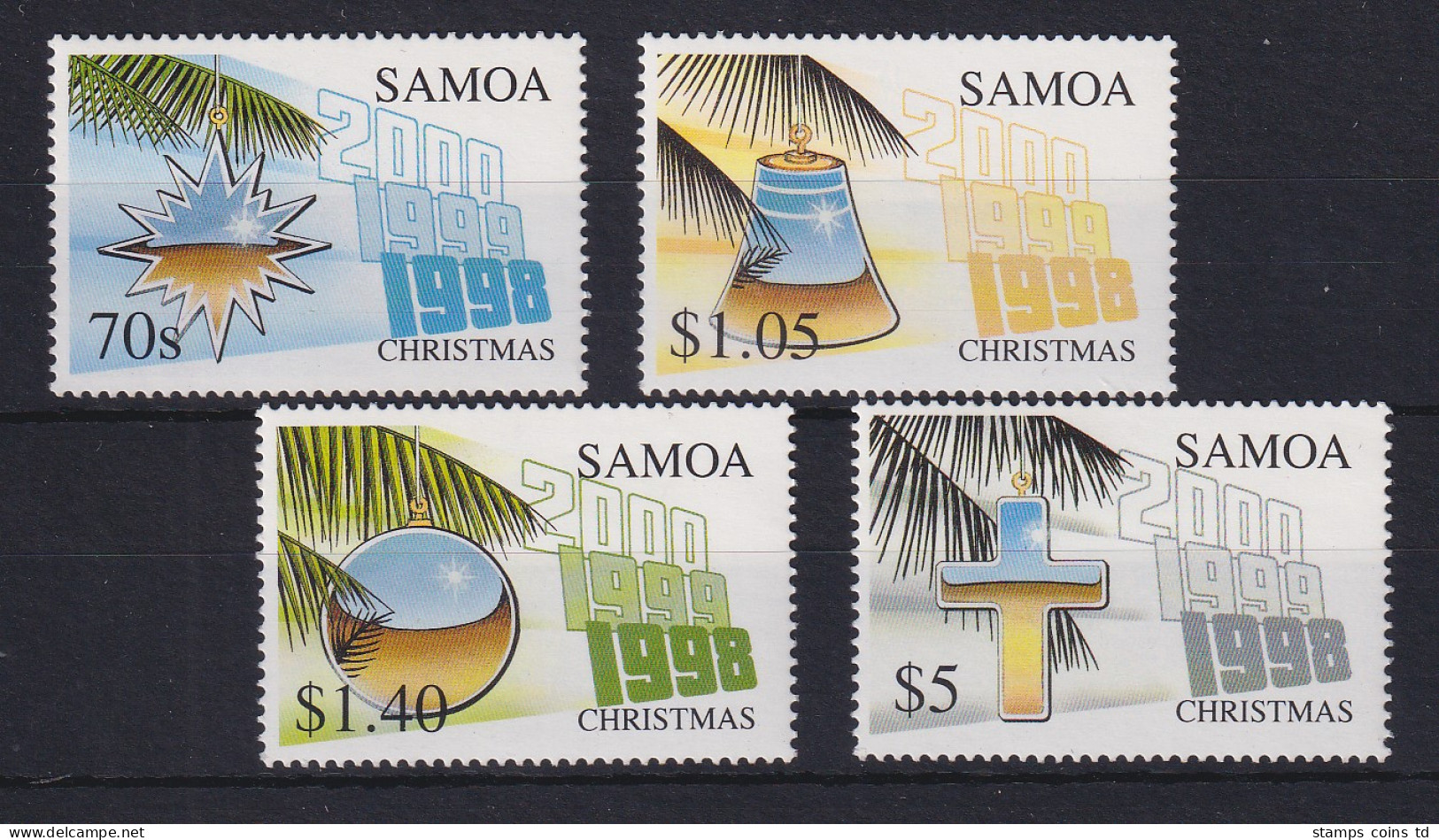 Samoa I Sisifo 1998 Mi.-Nr. 890-893 Postfrisch ** / MNH Weihnachten - Samoa