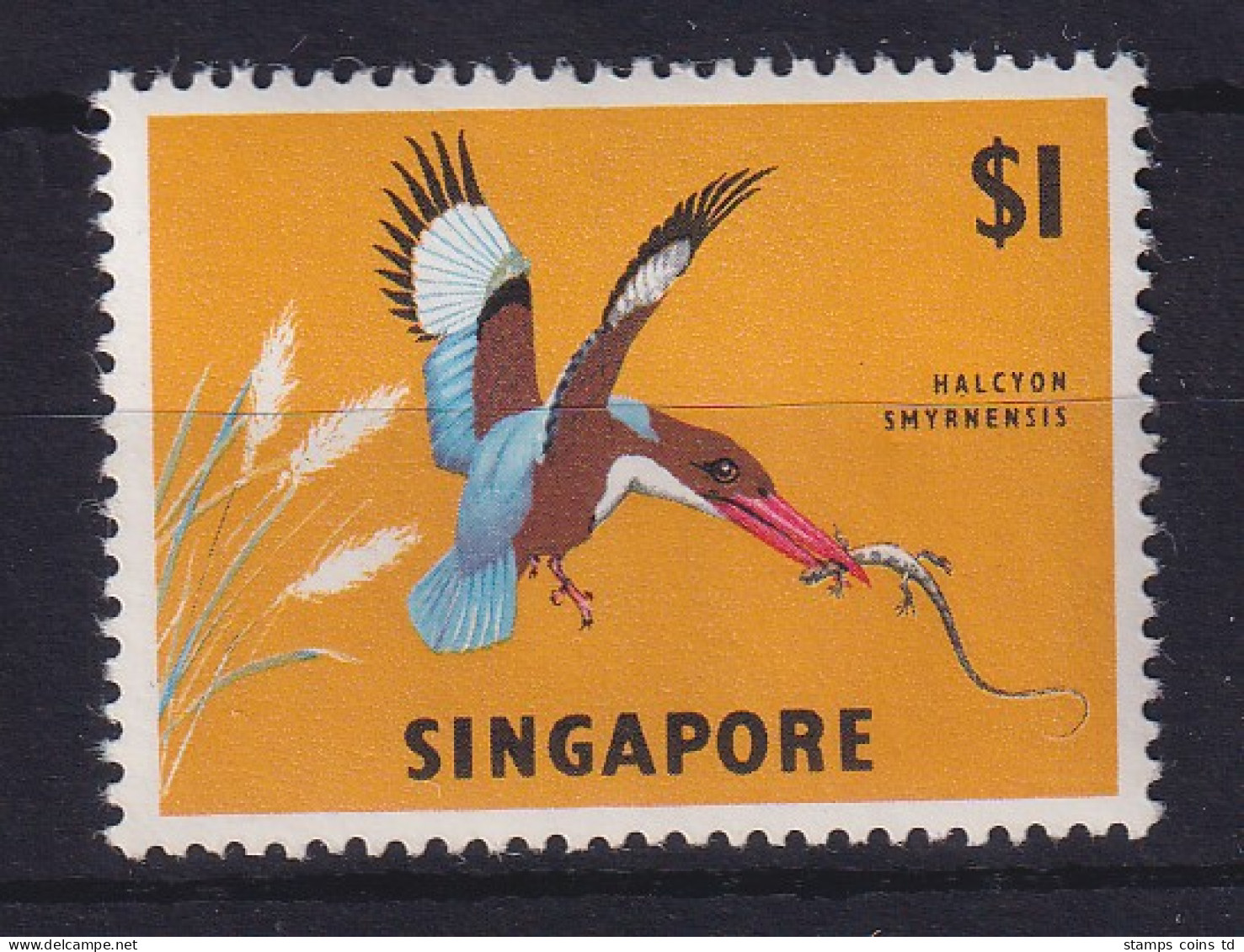 Singapur 1963 Eisvogel Mi.-Nr. 66 X Postfrisch ** - Singapur (1959-...)