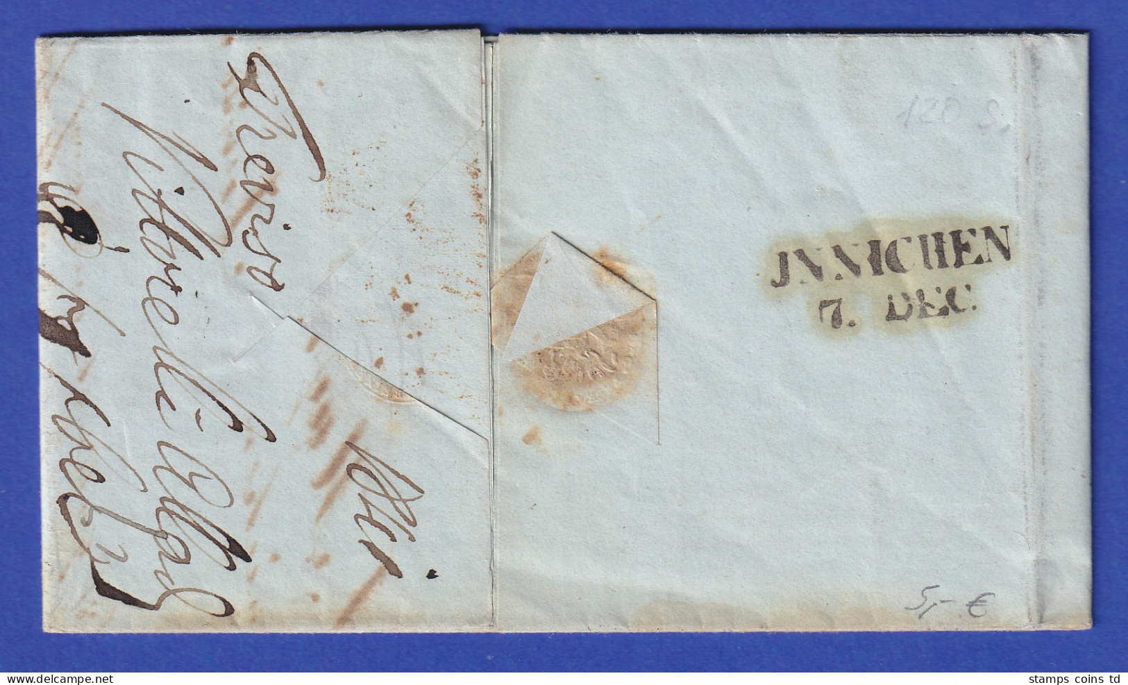 Österreich Geschäftsbrief Mit Zweizeiler TREVISO 1841 - ...-1850 Préphilatélie
