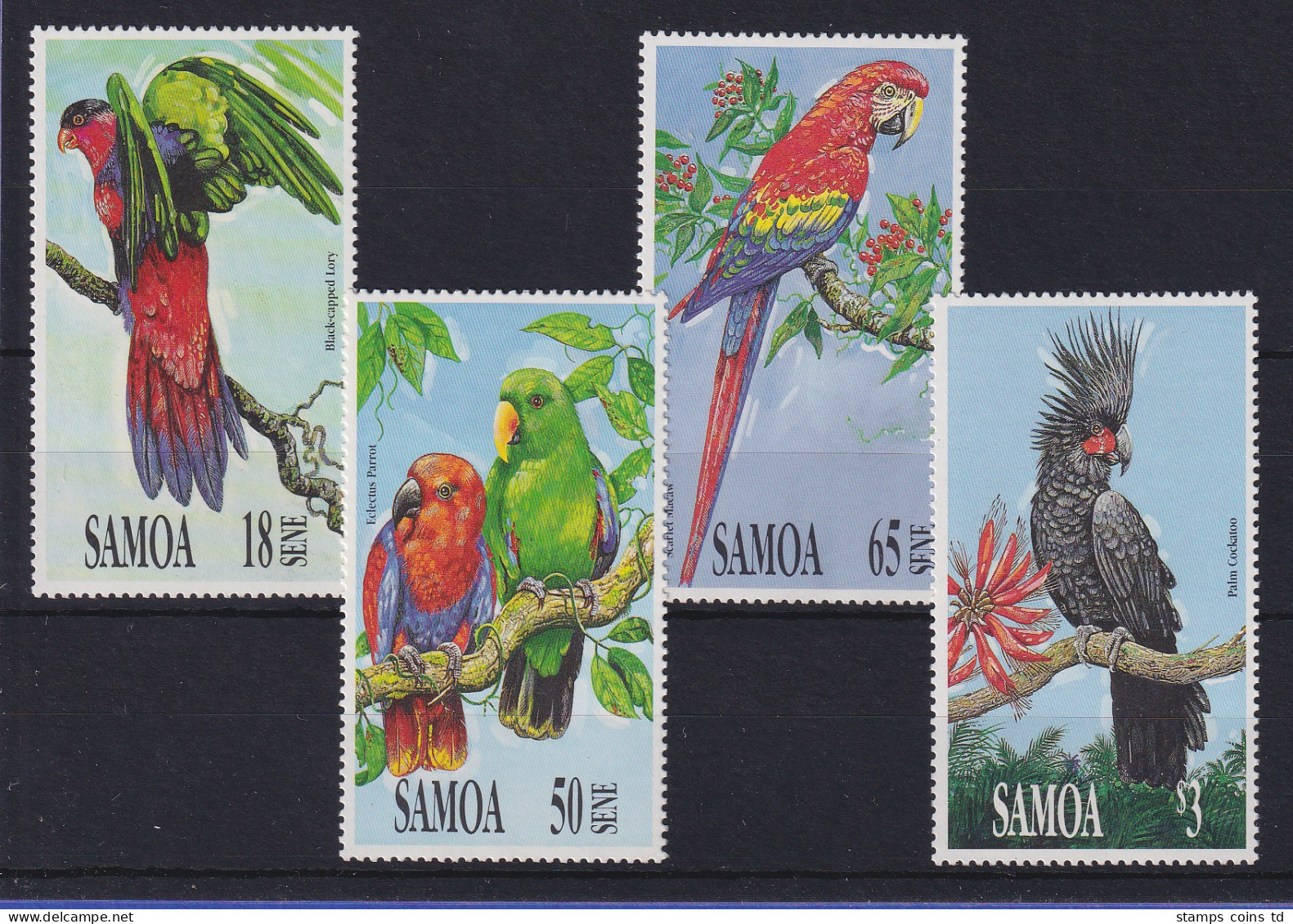 Samoa I Sisifo 1991 Mi.-Nr. 713-716 Postfrisch ** / MNH Vögel - Samoa