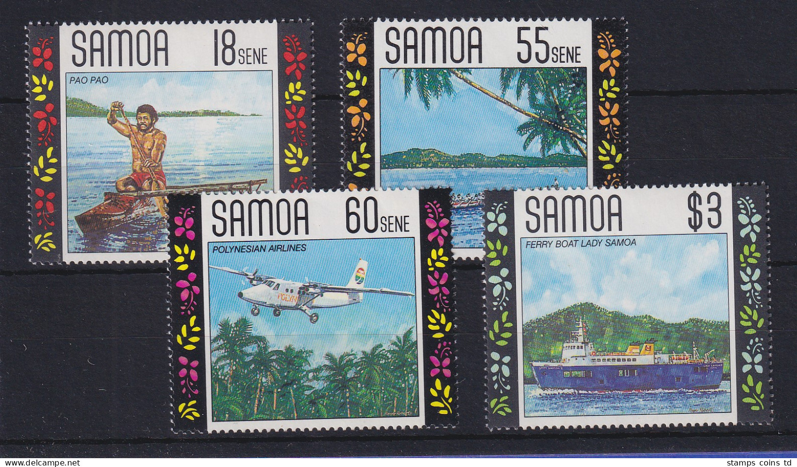 Samoa I Sisifo 1990 Mi.-Nr. 696-699 Postfrisch ** / MNH Transportmittel - Samoa