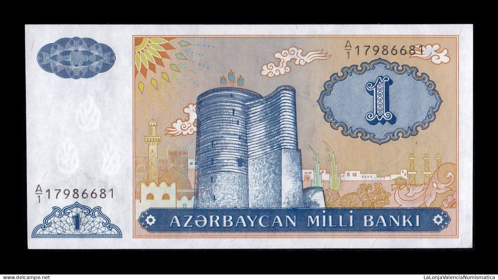 Azerbaiyán Azerbaijan 1 Manat 1993 Pick 14 Sc Unc - Arzerbaiyán