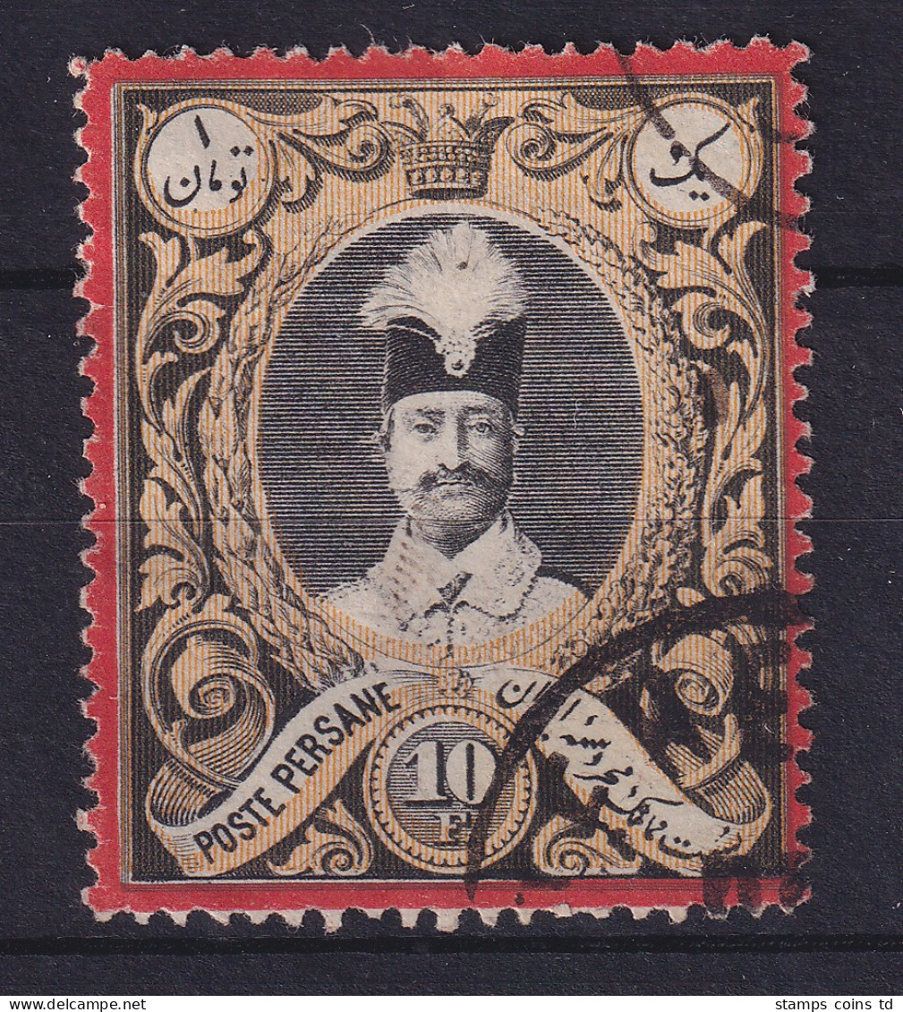 Persien 1882 Schah Nasreddin 10 Fr Mi.-Nr. 46 Gestempelt - Iran