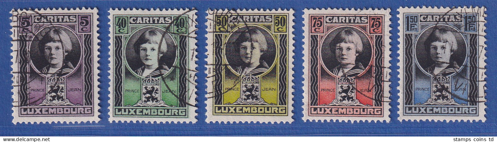 Luxemburg 1926 Kinderhilfe Mi.-Nr. 177-181 Gestempelt, Geprüft Böttger BPP - Altri & Non Classificati