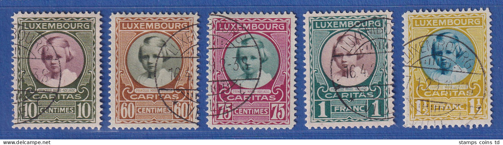 Luxemburg 1928 Kinderhilfe Mi.-Nr. 208-212, O, Teils Geprüft Böttger BPP - Altri & Non Classificati