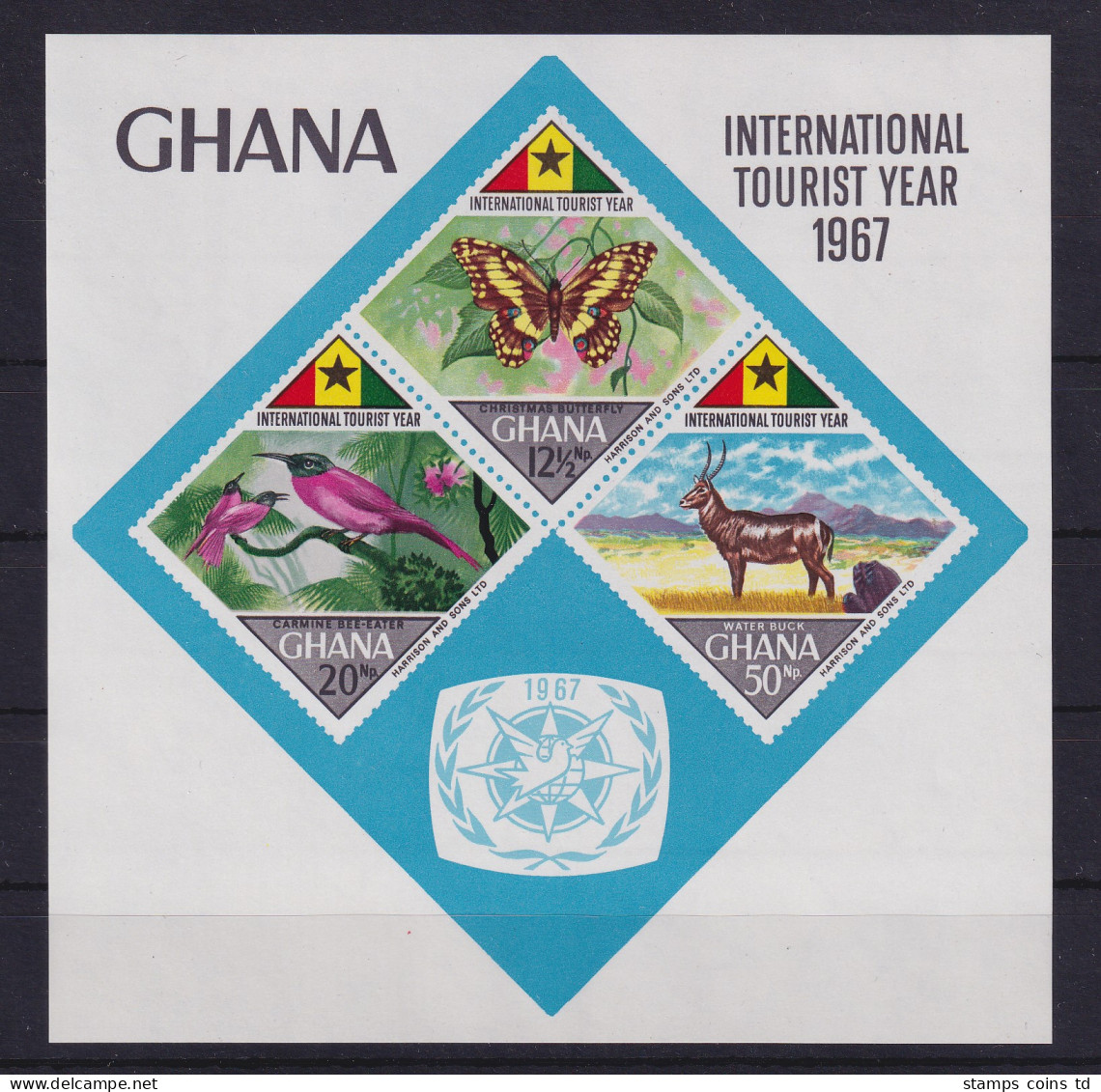 Ghana 1967 Tiere Mi.-Nr. Block 29 ** / MNH - Ghana (1957-...)