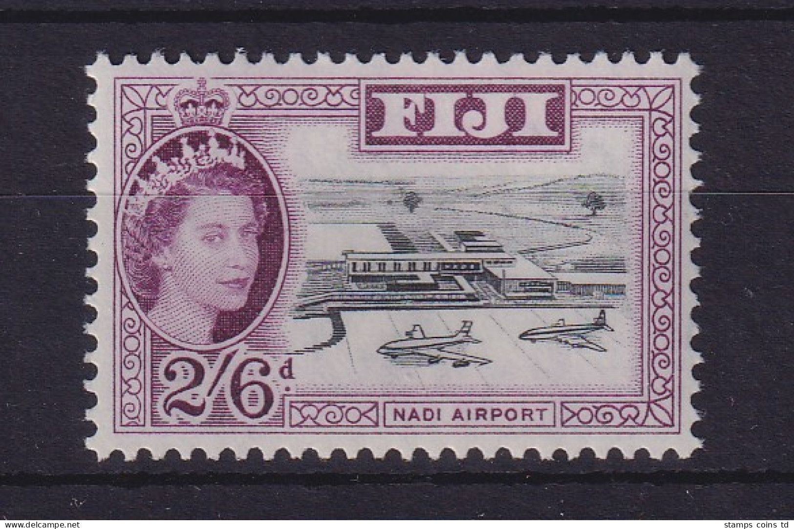 Fiji Inseln 1961 Freimarke Flughafen Mi.-Nr. 150 ** / MNH - Fiji (1970-...)