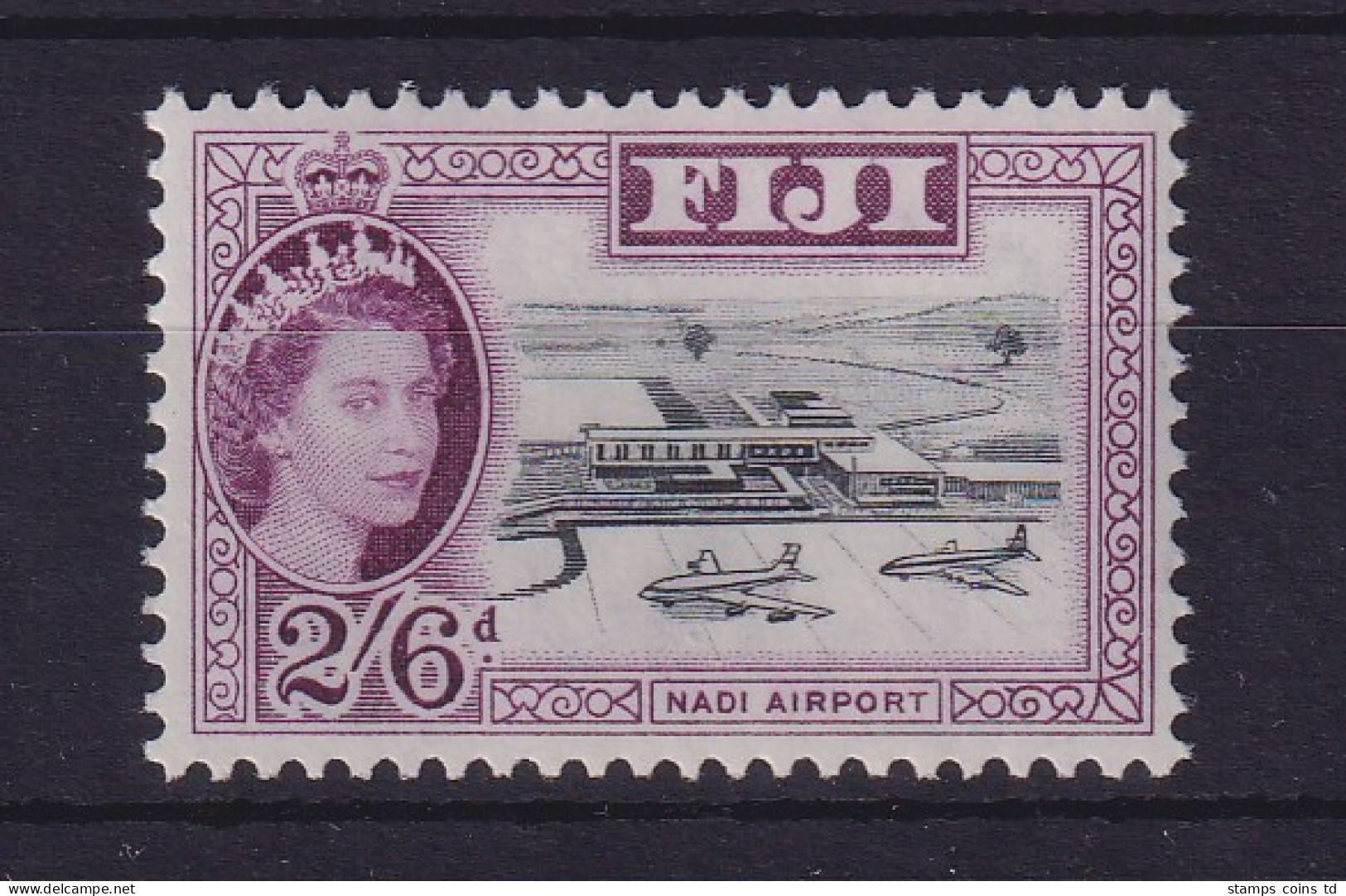 Fiji Inseln 1961 Freimarke Flughafen Mi.-Nr. 150 ** / MNH - Fidji (1970-...)