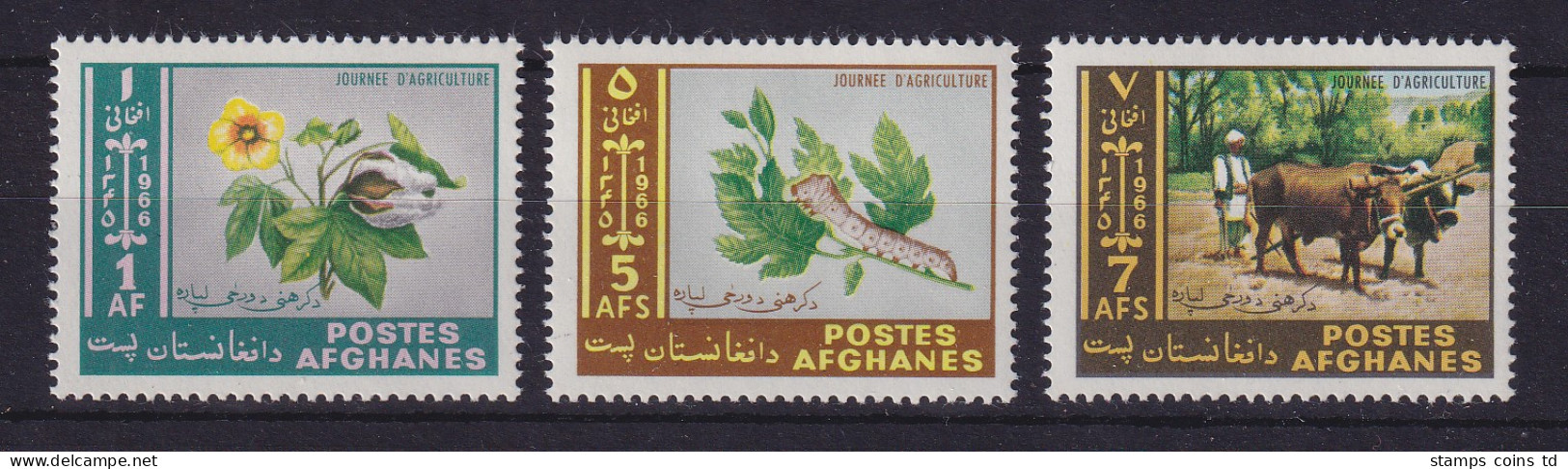 Afghanistan 1966 Tag Der Landwirtschaft Mi.-Nr. 963-965 Postfrisch ** - Afghanistan