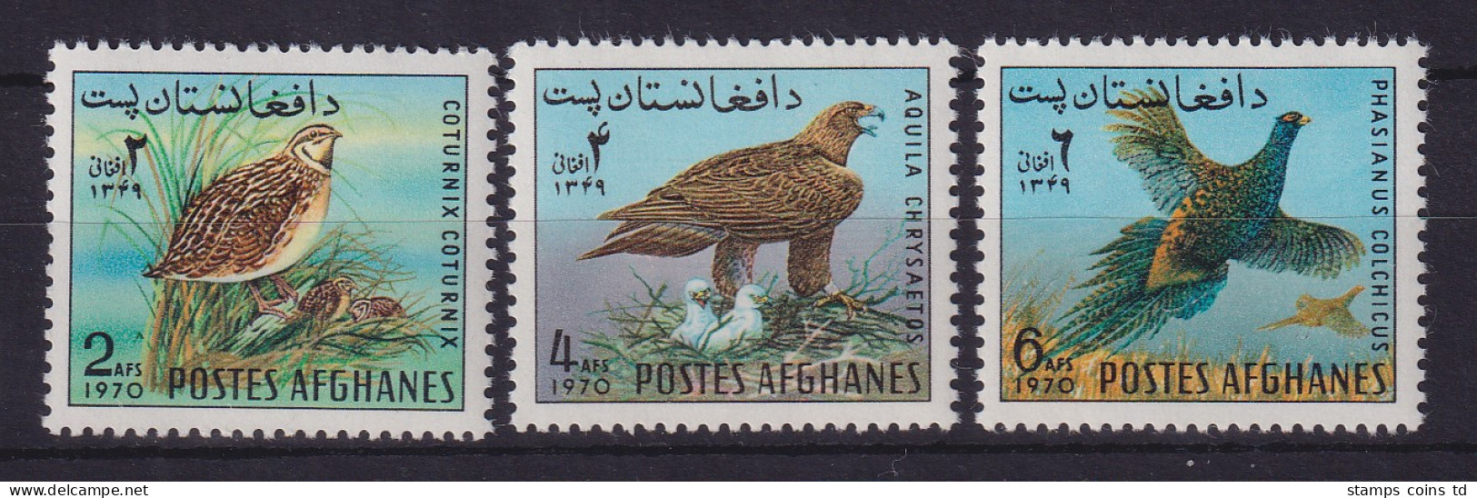 Afghanistan 1970 Vögel Mi.-Nr. 1082-1084 Postfrisch ** - Afghanistan