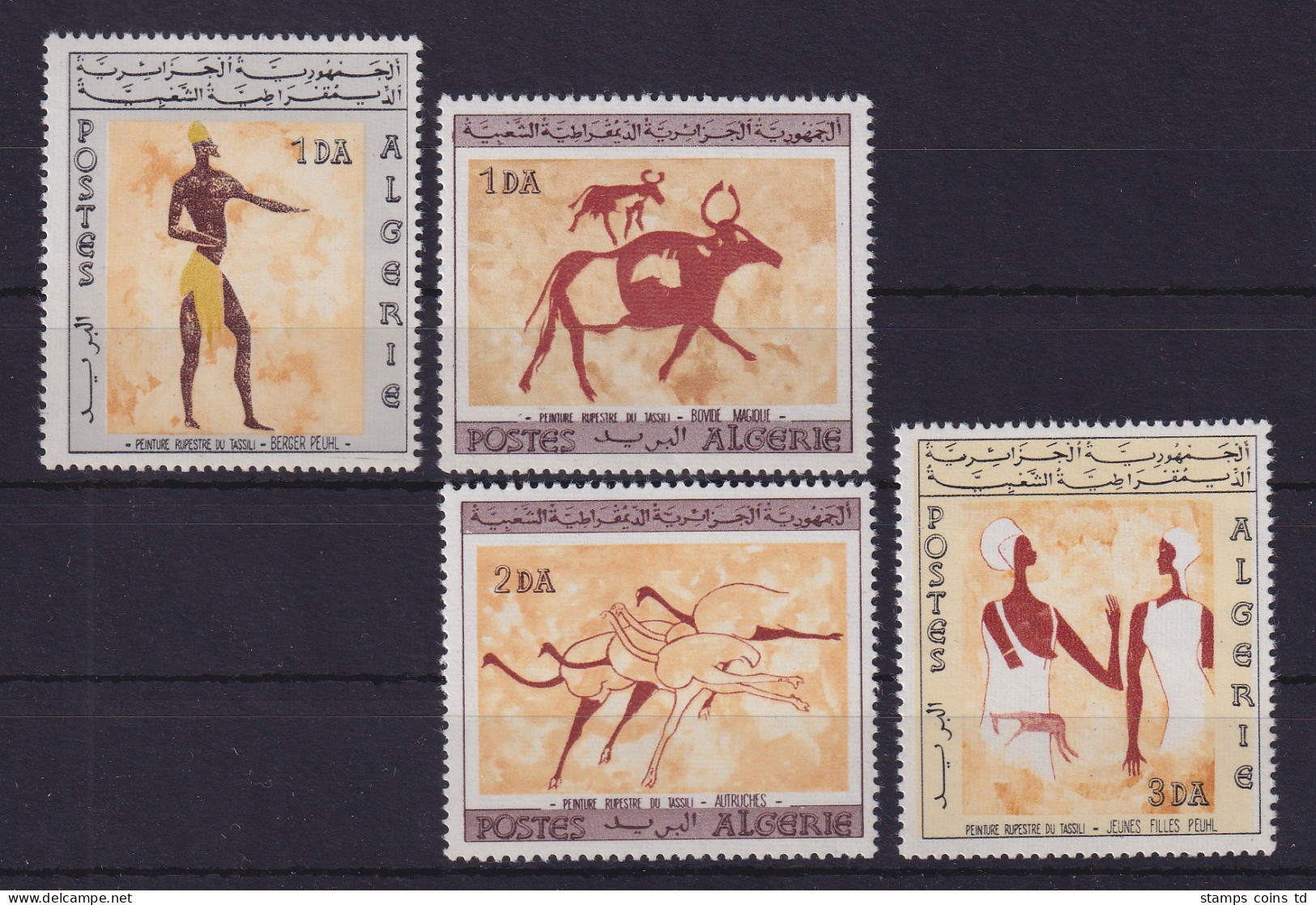 Algerien 1966 Höhlenmalereien Mi.-Nr. 444-447 Postfrisch ** - Algeria (1962-...)