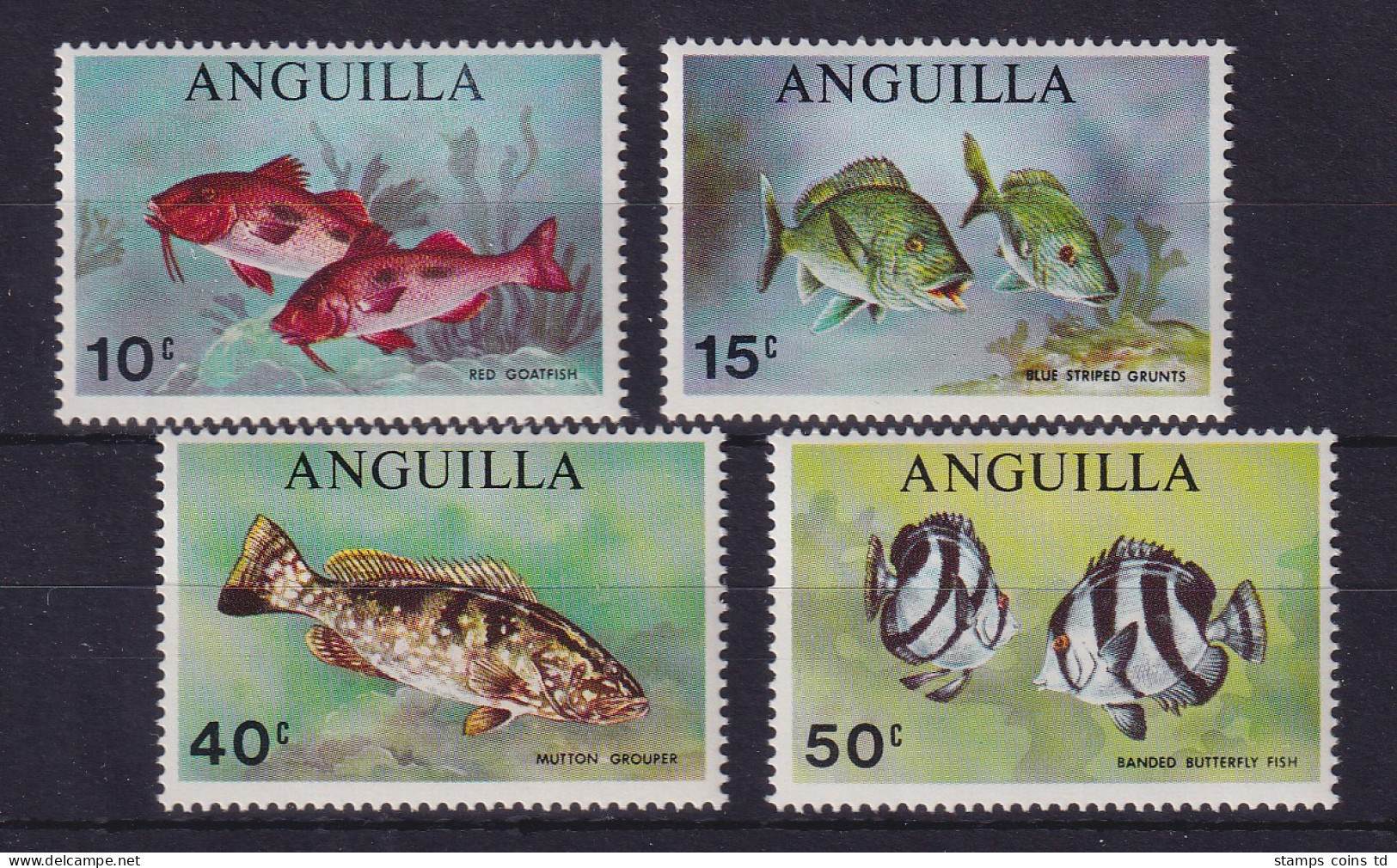 Anguilla 1969 Fische Mi.-Nr. 83-86 Postfrisch ** - Anguilla (1968-...)