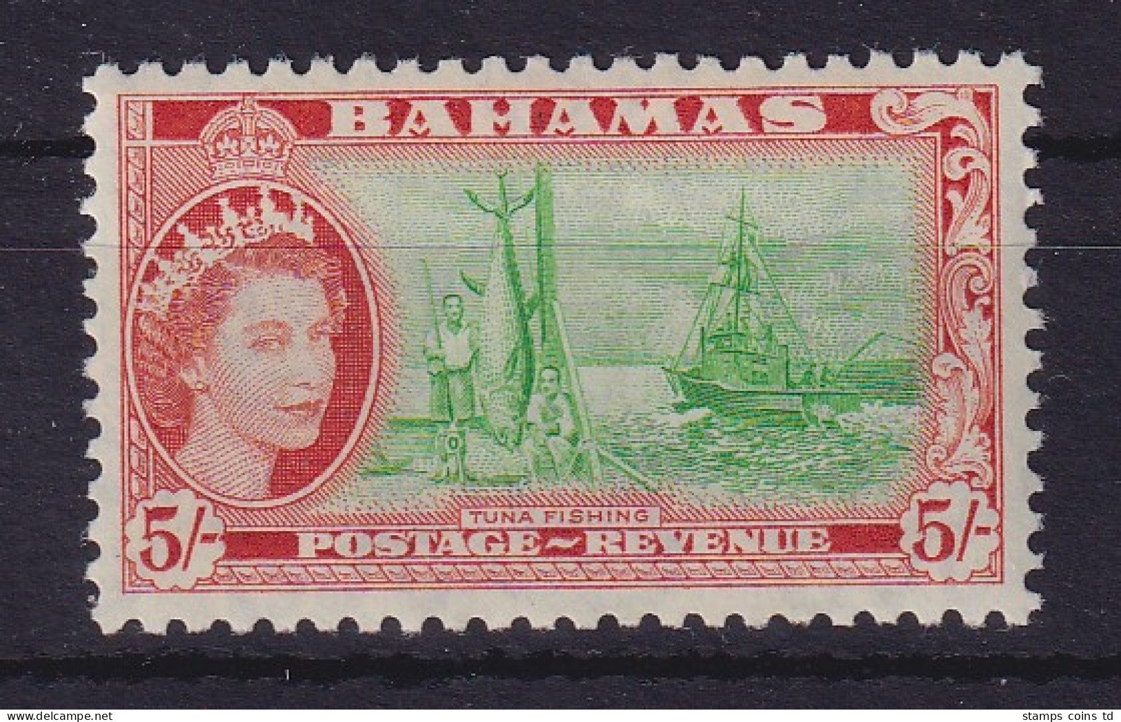 Bahamas 1954 Thunfisch-Fang Mi.-Nr. 176 Postfrisch ** - Bahama's (1973-...)