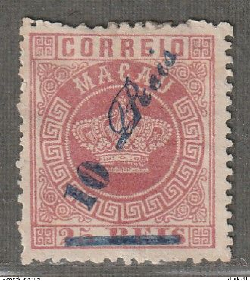 MACAO - N°12 Nsg (1885) 10r Sur 25 - Ungebraucht