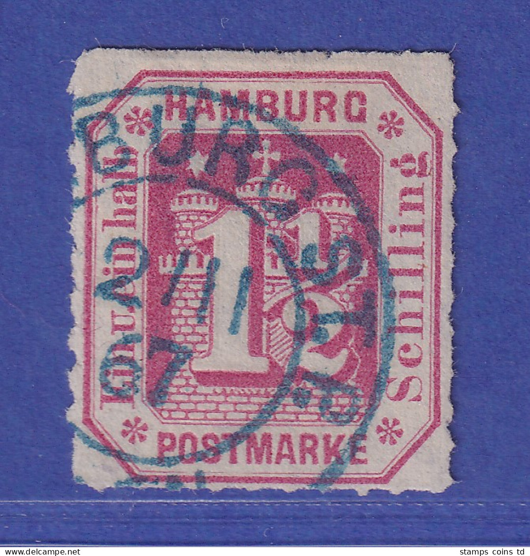 Altdeutschland Hamburg Wappen 1 1/2 Schilling  Mi.-Nr. 21 Gestempelt - Hambourg
