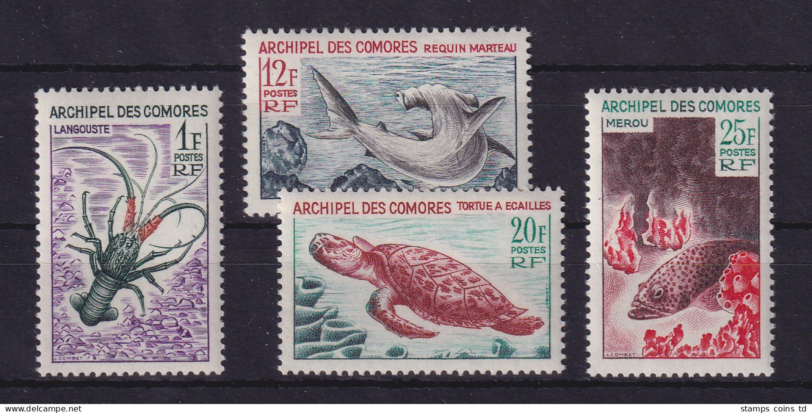 Komoren 1965 Meerestiere Mi.-Nr. 68-71 Postfrisch ** - Comores (1975-...)