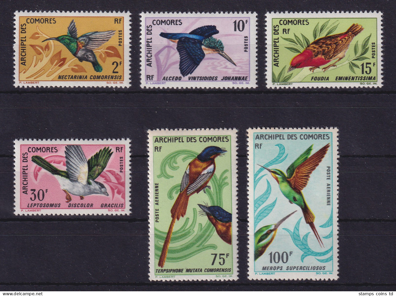 Komoren 1967 Tropische Vögel Mi.-Nr. 79-84 Postfrisch ** - Comores (1975-...)