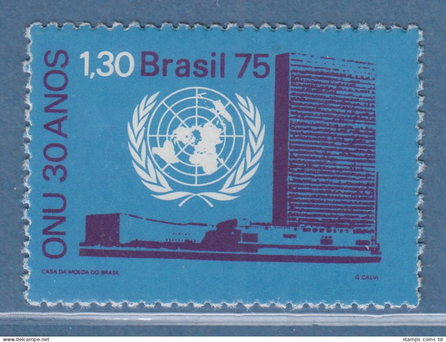 Brasilien 1975 30 Jahre Vereinte Nationen UNO-Gebäude New York Mi.-Nr. 1518 ** - Autres & Non Classés