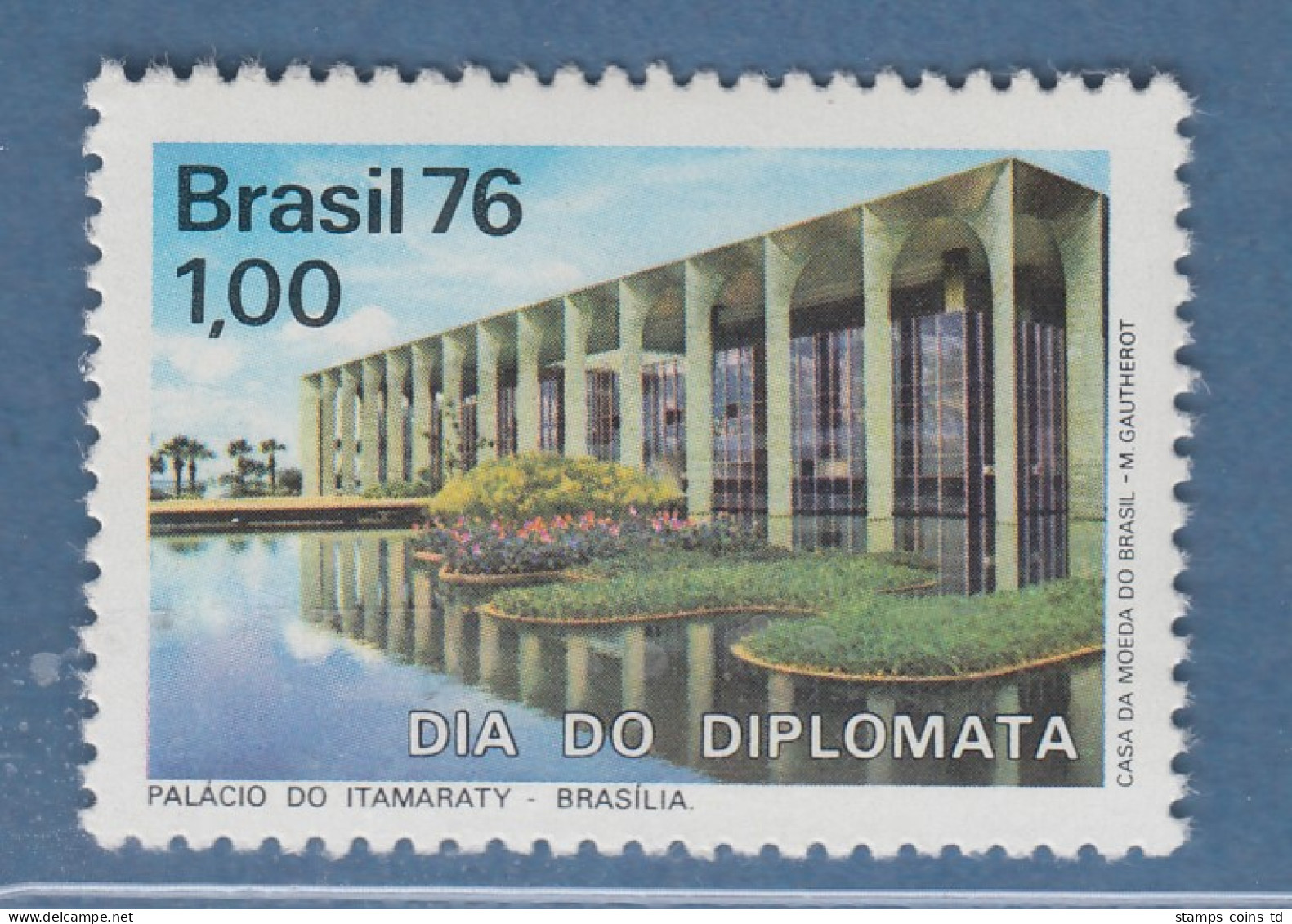 Brasilien 1976 Tag Der Diplomaten Brasilia Itamarati-Palast Mi.-Nr. 1528 ** - Autres & Non Classés