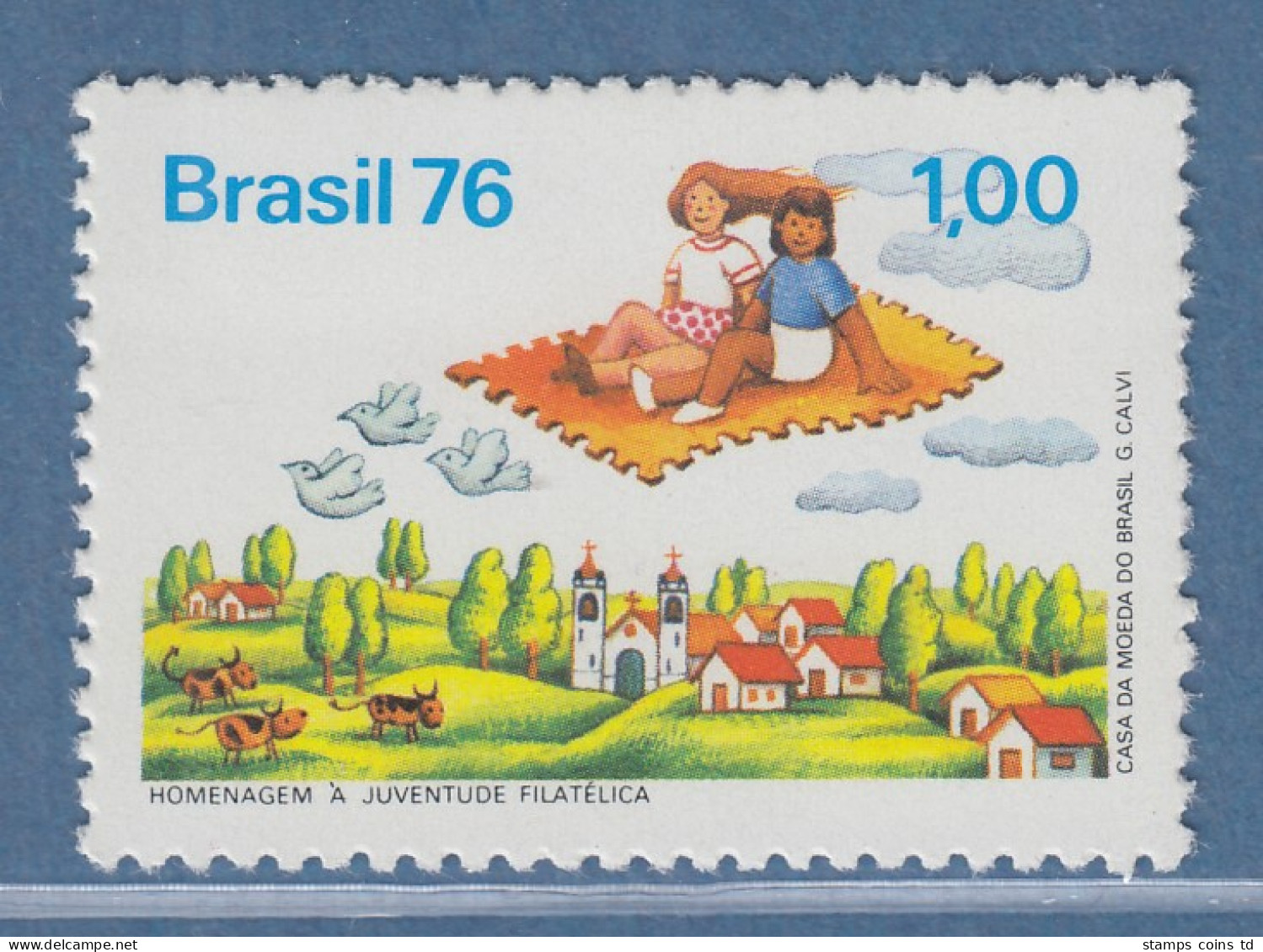 Brasilien 1976 Tag Der Briefmarke Jugendphilatelie Mi.-Nr. 1552 ** - Autres & Non Classés