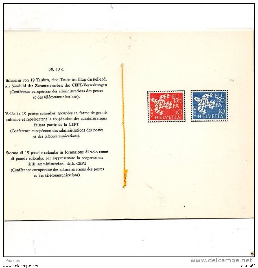 1961 FRANCOBOLLI SPECIALI - Unused Stamps