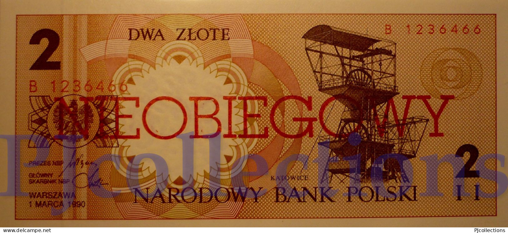 POLONIA - POLAND 2 ZLOTE 1990 PICK 165 UNC - Poland