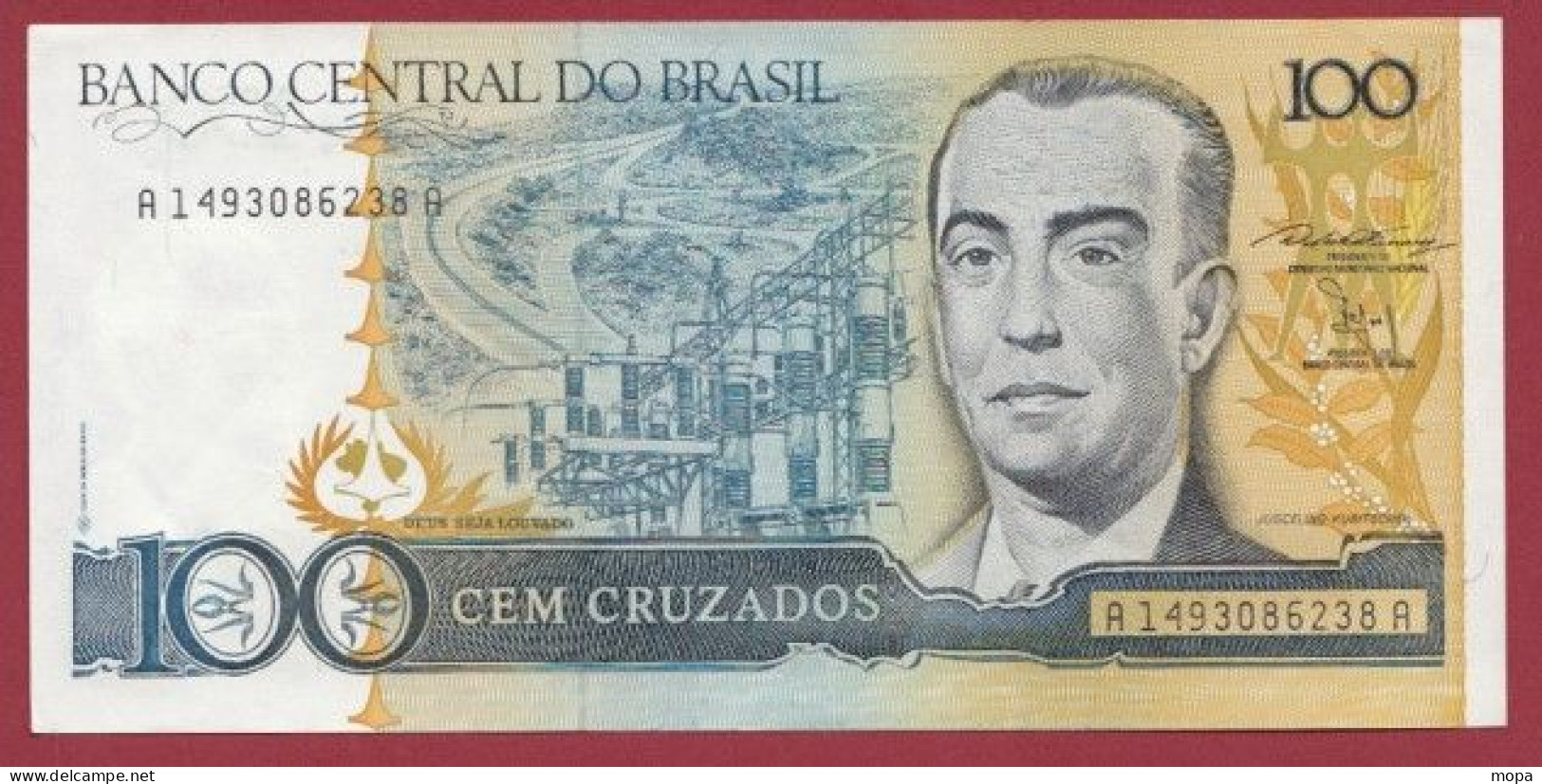 Brésil-- 100 Cruzeiros  --1987   ---UNC --(397) - Brasile