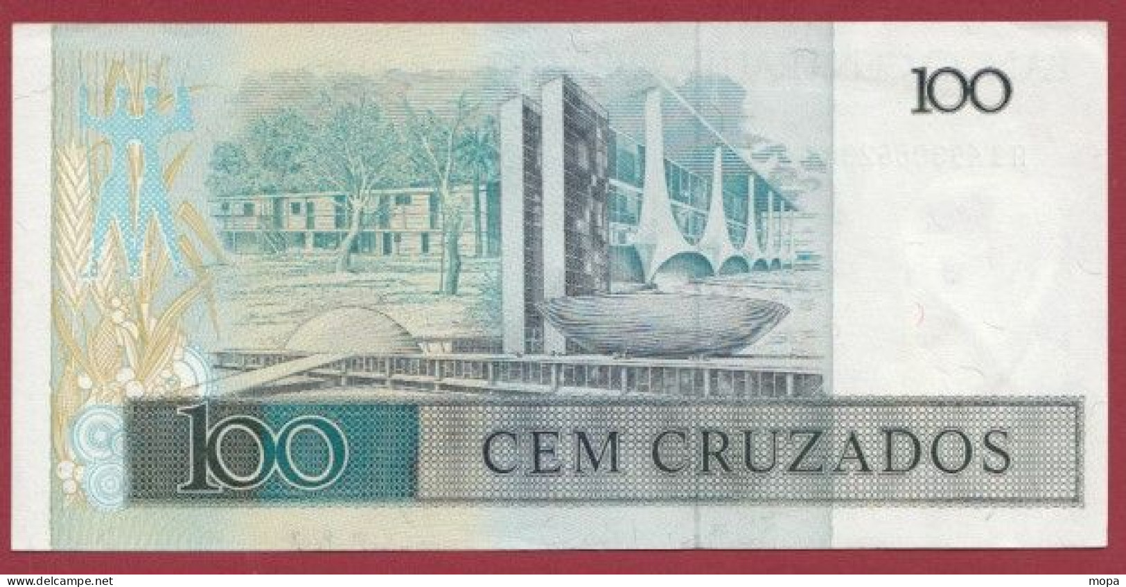 Brésil-- 100 Cruzeiros  --1987   ---UNC --(397) - Brasile