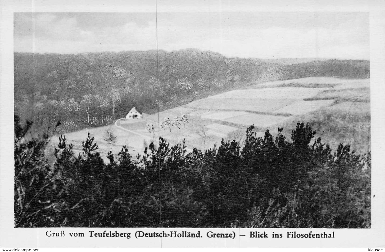 Gruß Vom Teufelsberg (Deutsch-Holländ Grenze) - Blick Ins Filosofenthal - Kleve