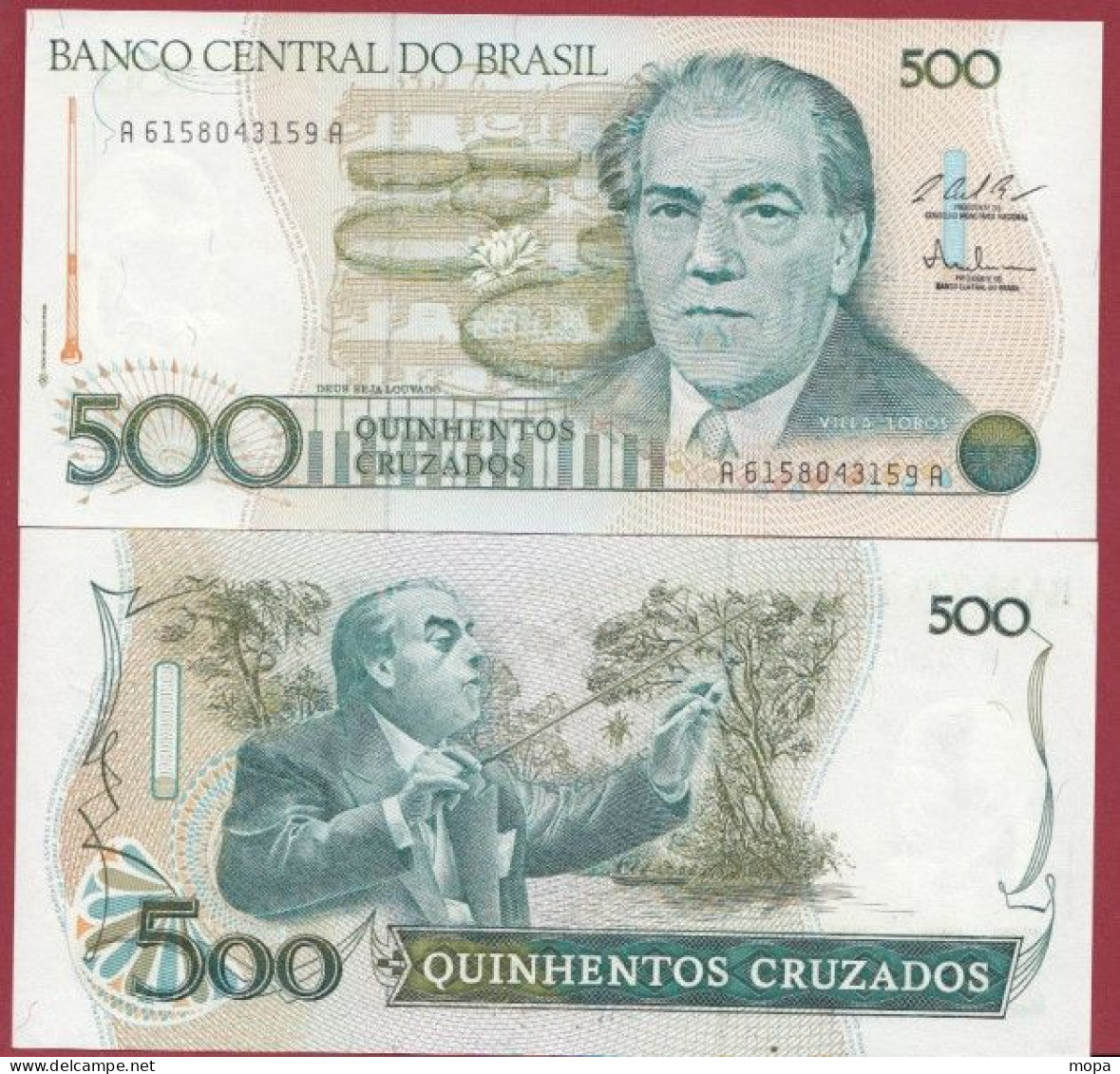 Brésil-- 500 Cruzados  --1987   ---UNC --(399) - Brésil