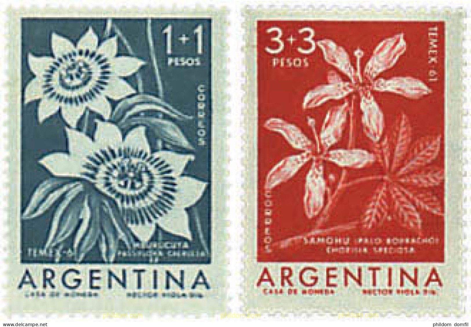 726600 HINGED ARGENTINA 1960 TEMPEX 61.EXPOSICION FILATELICA TEMATICA - Ungebraucht