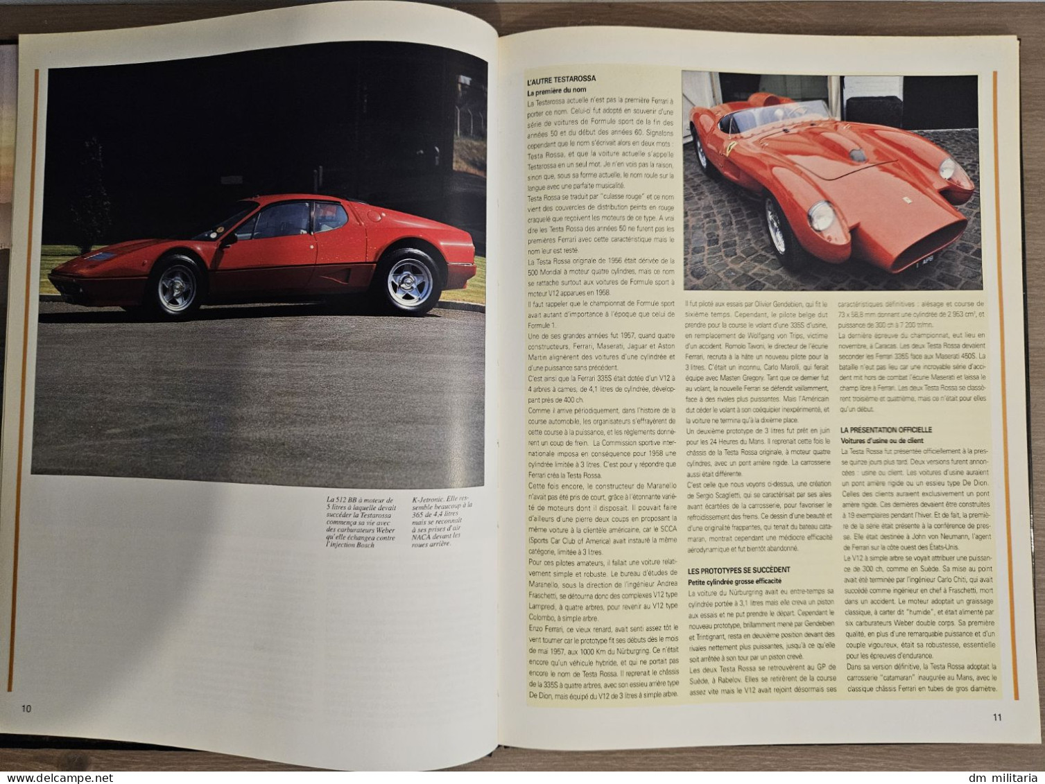 TRÈS BEAU LIVRE : FABULEUSE FERRARI TESTAROSSA - MARK HUGUES ÉDITIONS EPA 1991 - Auto