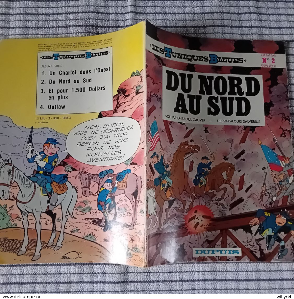 LES AVENTURES DES TUNIQUES BLEUES  N°2  "Du Nord Au Sud"   1974  DUPUIS   BD SOUPLE  TBE - Tuniques Bleues, Les