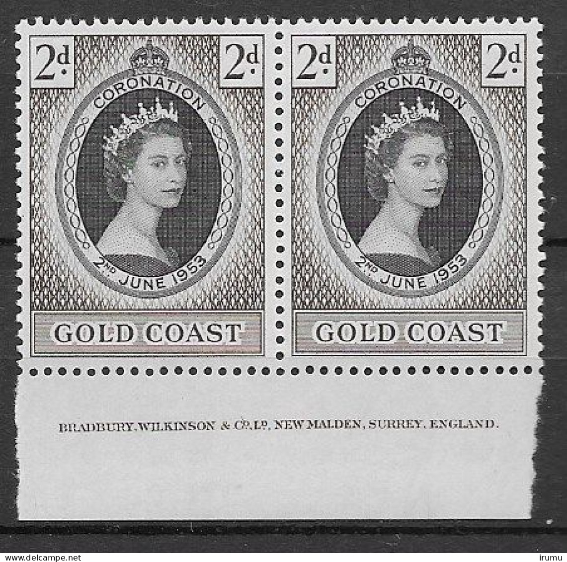 Gold Coast Imprint Block  (SN 2713) - Côte D'Or (...-1957)