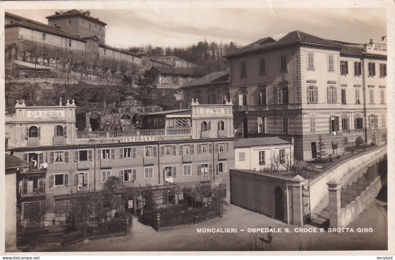 Moncalieri Ospedale S. Croce E Grotta Gino  ( Pieghina Centrale  ) - Moncalieri
