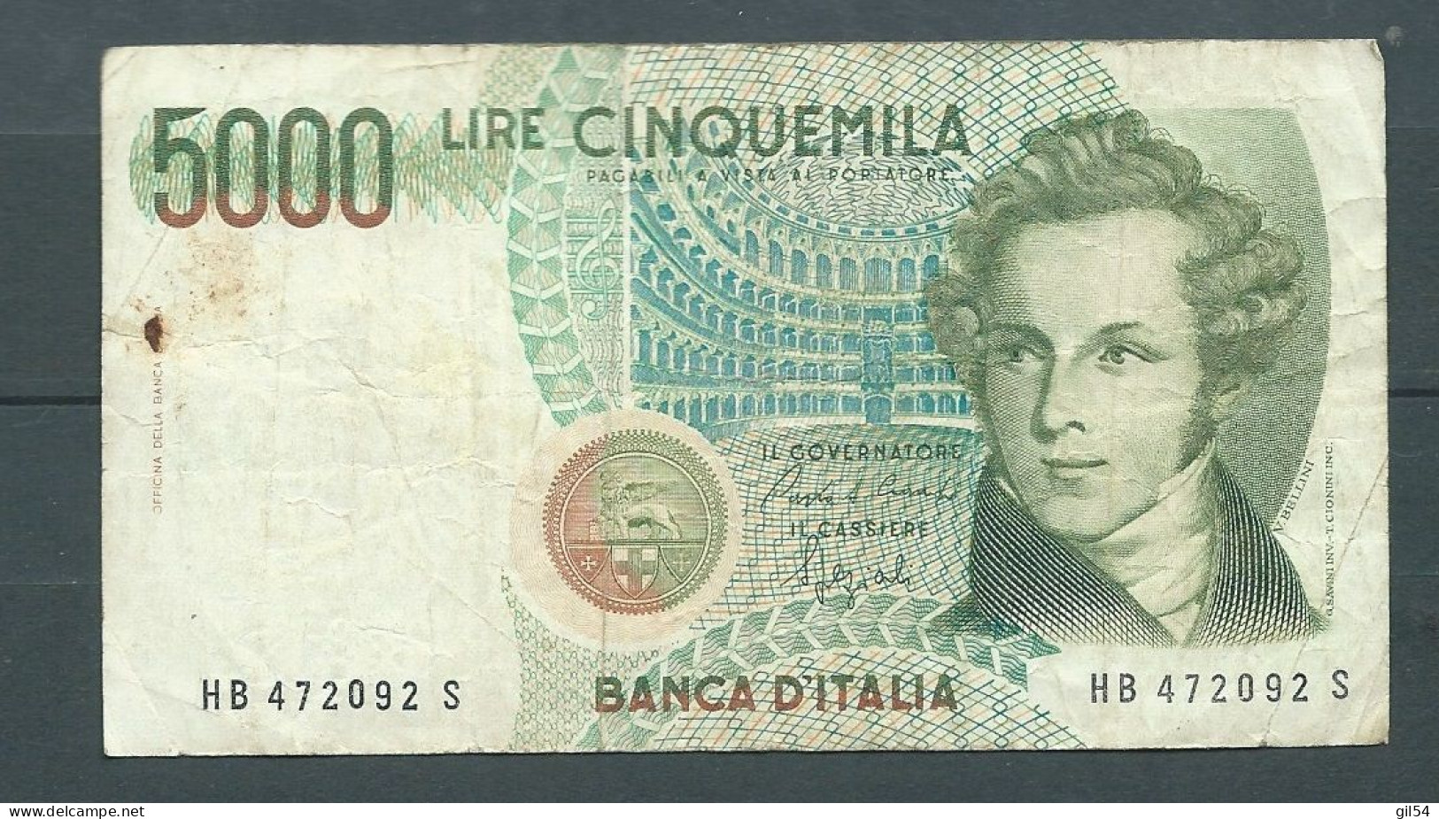 Italie Italia 5000 Lire 4 Gennaio 1985 - HB472092S - Laura 6226 - 5000 Lire