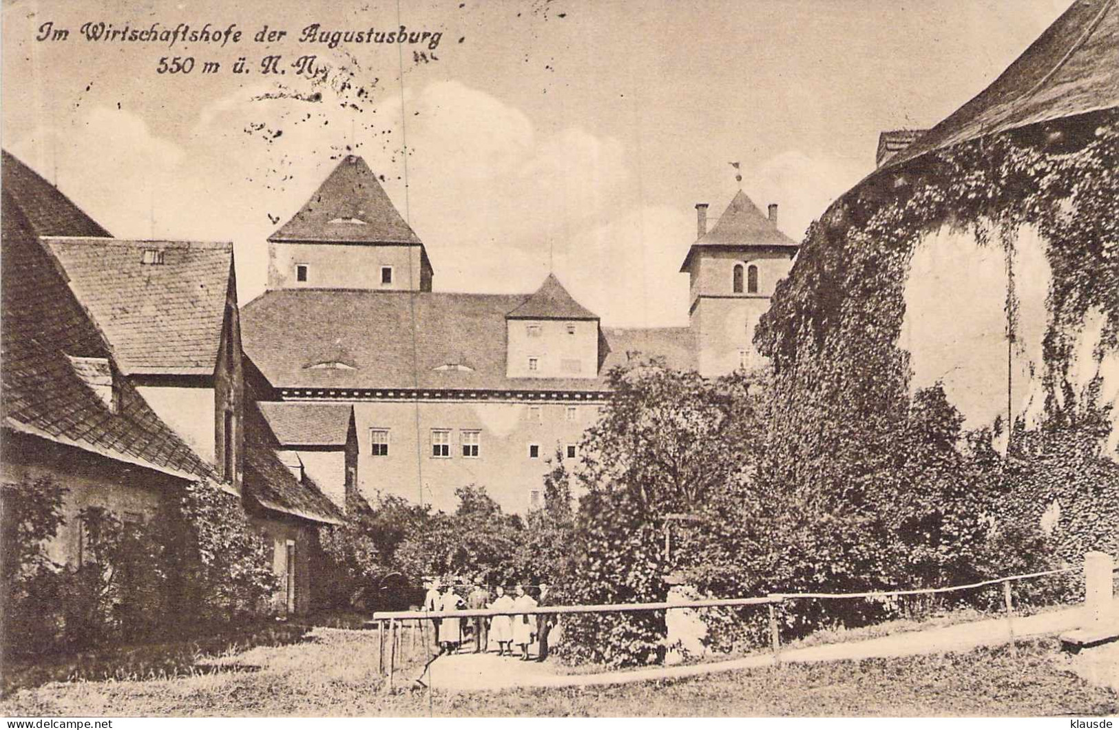 Im Wirtschaftshof Der Augustusburg Gel.1922 - Augustusburg