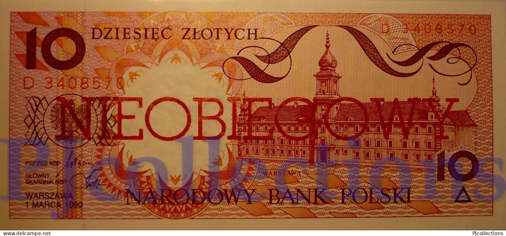 POLONIA - POLAND 10 ZLOTYCH 1990 PICK 167a UNC - Poland