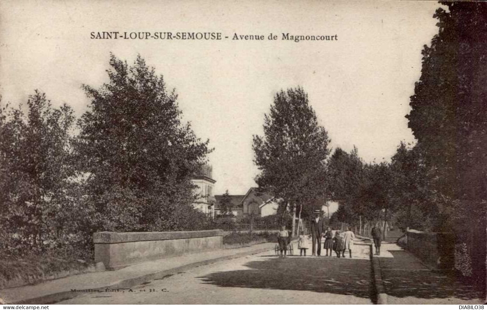 SAINT-LOUP-SUR-SEMOUSE      ( HAUTE SAONE )   AVENUE DE MAGNONCOURT - Saint-Loup-sur-Semouse