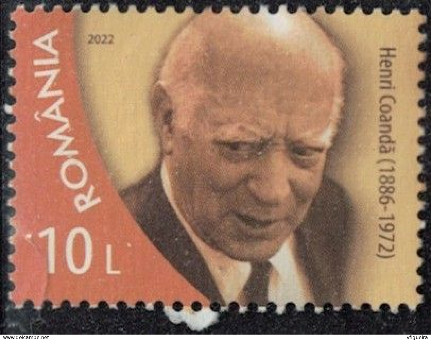 Roumanie 2022 Oblitéré Used Henri Coanda Ingénieur Aéronautique Y&T RO 6808 SU - Used Stamps