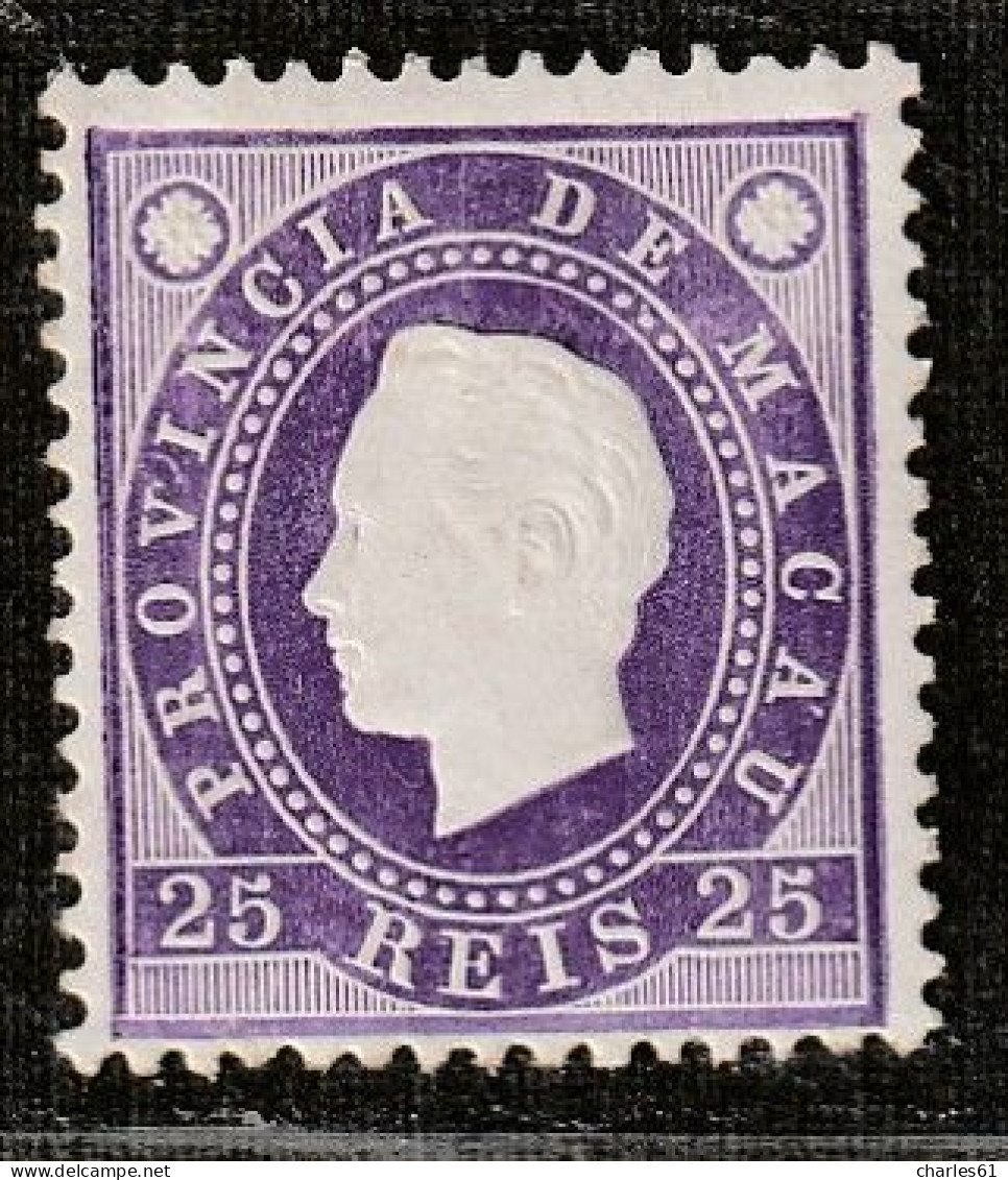 MACAO - N°35 * (1888) Luis 1er : 25r Violet - Neufs