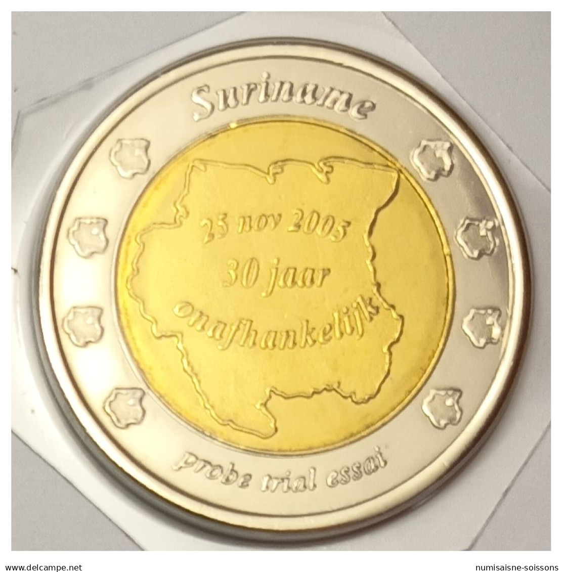 SURINAME - 2 EURO 2005 - ESSAI - SPL - Essais Privés / Non-officiels