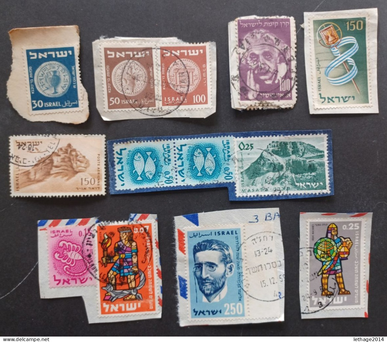 ISRAELE  FRAGMANT STOCK LOT MIX  --- GIULY - Collections, Lots & Series